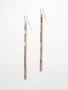 Camille Paloma Walton: Line Earrings ~ Confetti