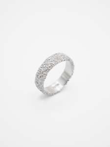 6mm Eroded Ring ~ Silver