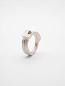 Offcut #23 ~ Sterling Silver, Sapphire (3mm)