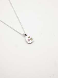 Confetti Necklace ~ Silver & Mixed Sapphires