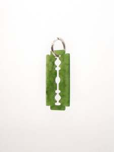 Earrings: Pounamu Razor Earring ~ Light Green