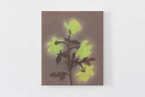 Art: Abbie’s Roses III (Fluorescent Yellow and Light Brown)