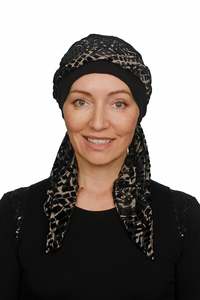 Scarf Hats: Velvet Noir Scarf Hat