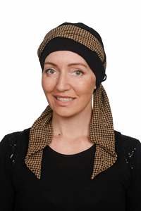 Checkerboard Scarf Hat