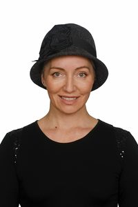 Charcoal Cloche Hat