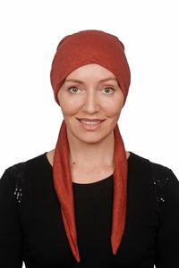 Rust Linen Wrap n Twist