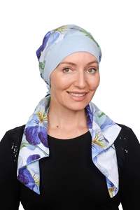 Pansy Attached Scarf Hat