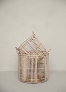 Rattan Basket Set Of 2 / Natural