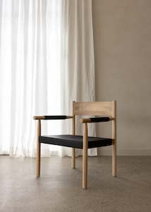 Chairs: Mister Occasional Chair / Vege Tan Leather / Black