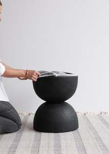 Stumps Side Tables: The Flora Stump / Black