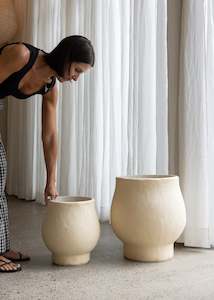 Eco Pots: Tas Pot Large / Light Beige