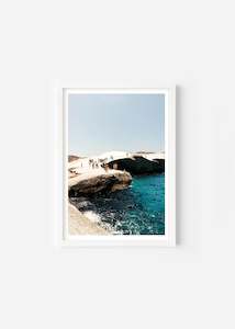Art: Sarakiniko Summer Splendor / Size A1 / White Frame