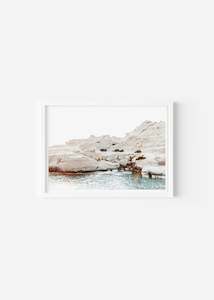 Art: Morning Flare Milos Greece / Size A1 / White Frame