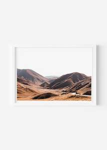 Art: Lindis Pass / Size A0 / White Frame