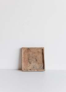 Home Decor: Rustic Square Wooden Tray / Small