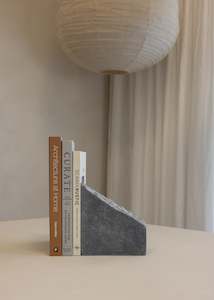 Decor: Roma Marble Book End / Black