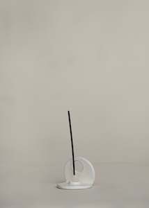 Ati Incense Holder / Speckled White
