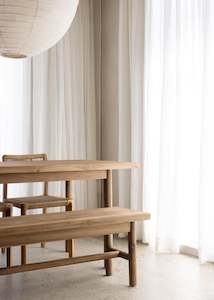 Parlour Dining Table / Dark Teak