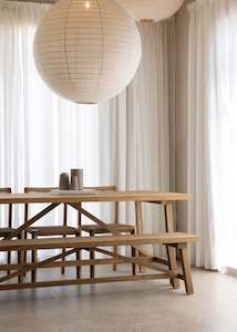 Bench Seats: Saji Bench Seat / Dark Teak