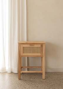 Bedside Tables: Alba Bedside Table / Natural