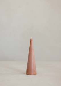 Candles: Cone Candle / Cognac