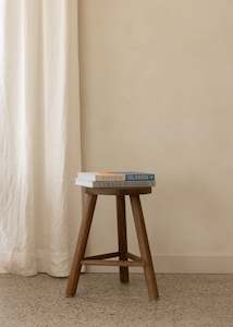 Village Stool / Dark Teak