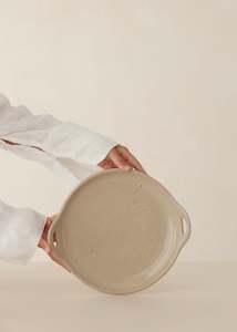 Ceramics: Citra Plate 25cm / Speckled Cream