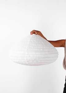 Cuba Linen Lantern: Cuba Linen Lantern / Off White