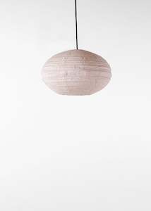 Oval Linen Lantern / Natural