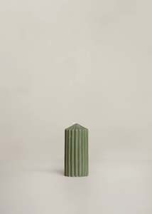 Kayu Studio: Cirque Pillar Candle / Olive