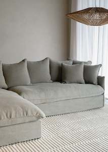 Furniture: Eden Sofa with Chaise / Khaki