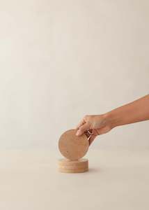 Gifts Under 50: Lima Marble Coaster Set Of 4 / Pink Taupe