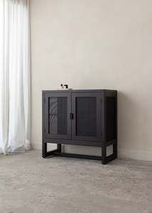 Furniture: Alba Teak Cabinet / Black