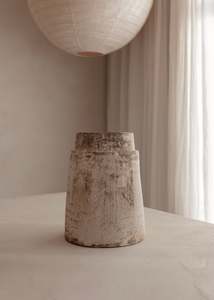 All: Earthenware Tapered Vessel / Aged Natural