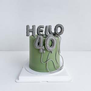 Number & letter balloon cake - Multiple flavours & colours