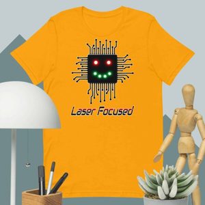 Fun Laser Focused Unisex Tee for Programmers & Techpreneurs - Kea Sigma Delta