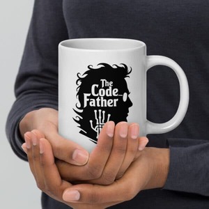 The Code Father Mug - Funny Programmer Coffee Cup Gift for Fathers Who Are Also &hellip;