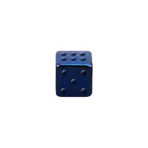 Circular: 14g Blue Externally Threaded Dice