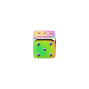 Circular: 14g Rainbow Externally Threaded Dice