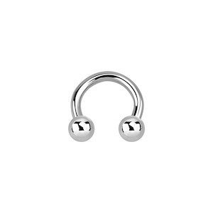 Circular: 14g Silver Surgical Steel Circular