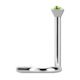 2mm Peridot Bezel Nose Screw