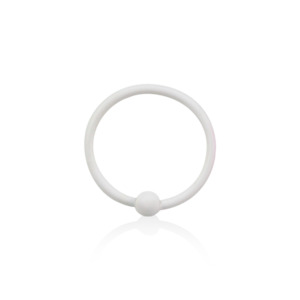 Nose Ring Piercing Jewellery: White Sterling Silver Nose Ring