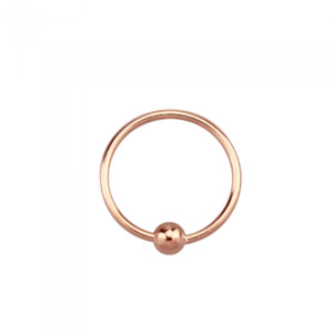 Rose Gold Sterling Silver Nose Ring
