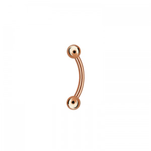Rose Gold Surgical Steel Banana