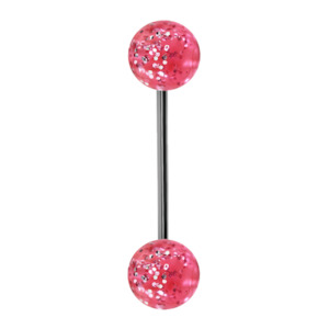 Pink Acrylic Tongue Bar