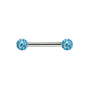 Blue Zircon Ferido Titanium Bar
