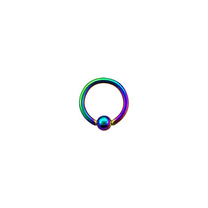 16g Rainbow Surgical Steel BCR