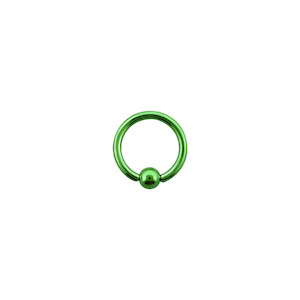 Ball Closure Rings Bcr: Green Surgical Steel BCR
