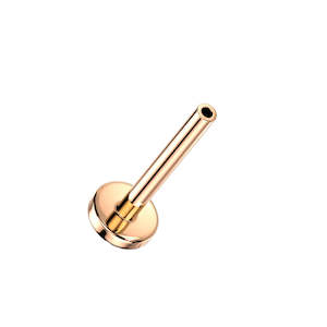 Snake Bites Piercing Jewellery: 16g Rose Gold Titanium Threadless Labret