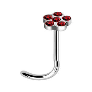 Red Flower Nose Screw
